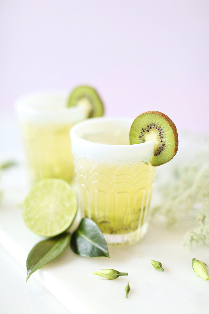 Spring Equinox Kiwi Elderflower Smash + Eau Claire Distillery Prickly Pear EquineOx Giveaway! // JustineCelina.com