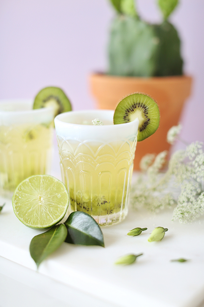 Spring Equinox Kiwi Elderflower Smash + Eau Claire Distillery Prickly Pear EquineOx Giveaway! // JustineCelina.com