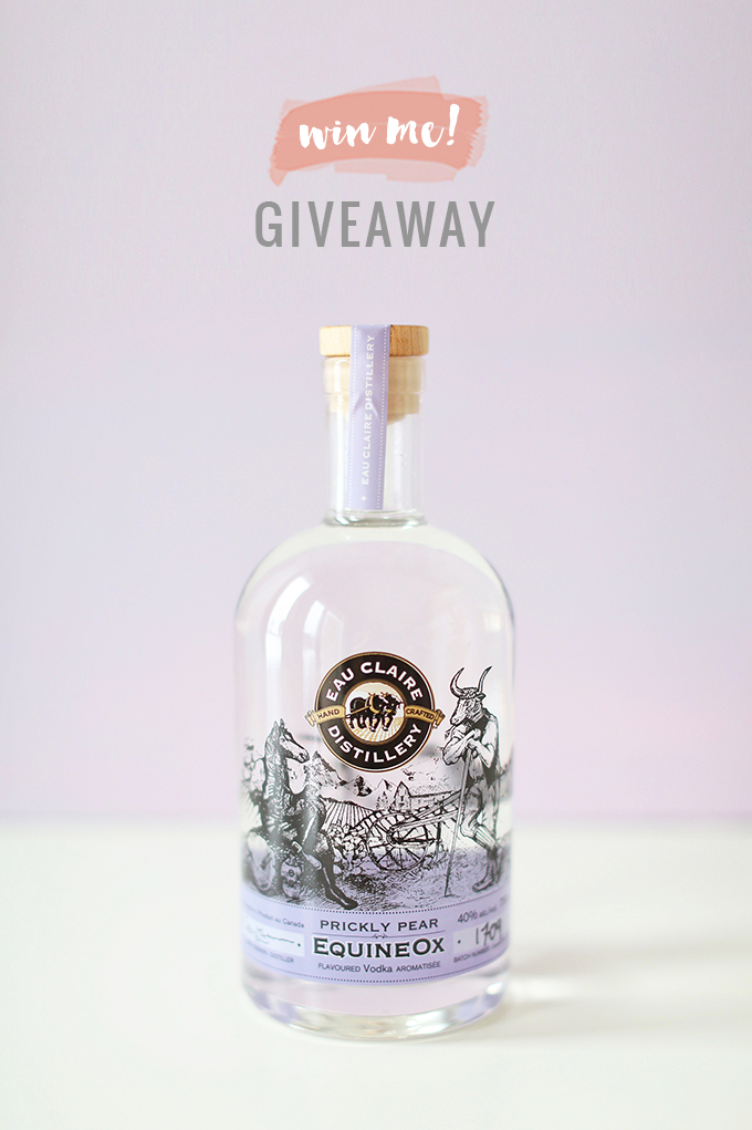 Spring Equinox Kiwi Elderflower Smash + Eau Claire Distillery Prickly Pear EquineOx Giveaway! // JustineCelina.com 