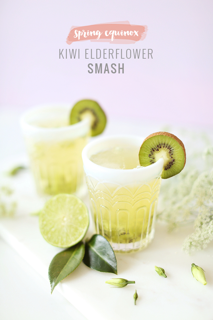 Spring Equinox Kiwi Elderflower Smash + Eau Claire Distillery Prickly Pear EquineOx Giveaway // JustineCelina.com