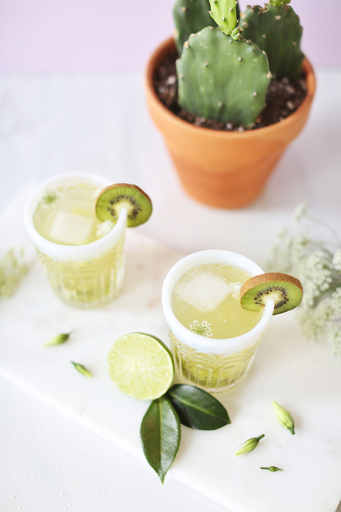 Spring Equinox Kiwi Elderflower Smash + Eau Claire Distillery Prickly Pear EquineOx Giveaway // JustineCelina.com