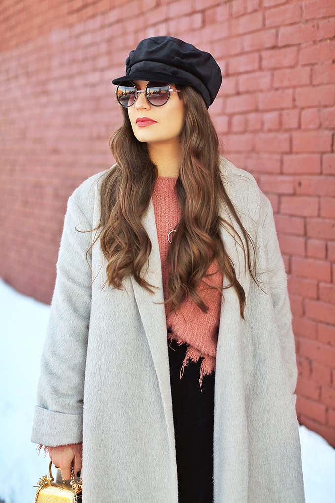 Winter 2018 Trend Guide | Velvet Underground | Key Winter to Spring Transitional 2018 Trends | Baker Boy Hats | Calgary, Alberta, Canada Fashion Blogger // JustineCelina.com