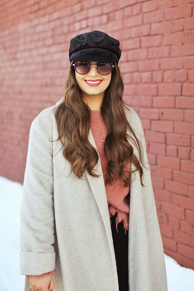 Winter 2018 Trend Guide | Velvet Underground | Key Winter to Spring Transitional 2018 Trends | Baker Boy Hats | Calgary, Alberta, Canada Fashion Blogger // JustineCelina.com