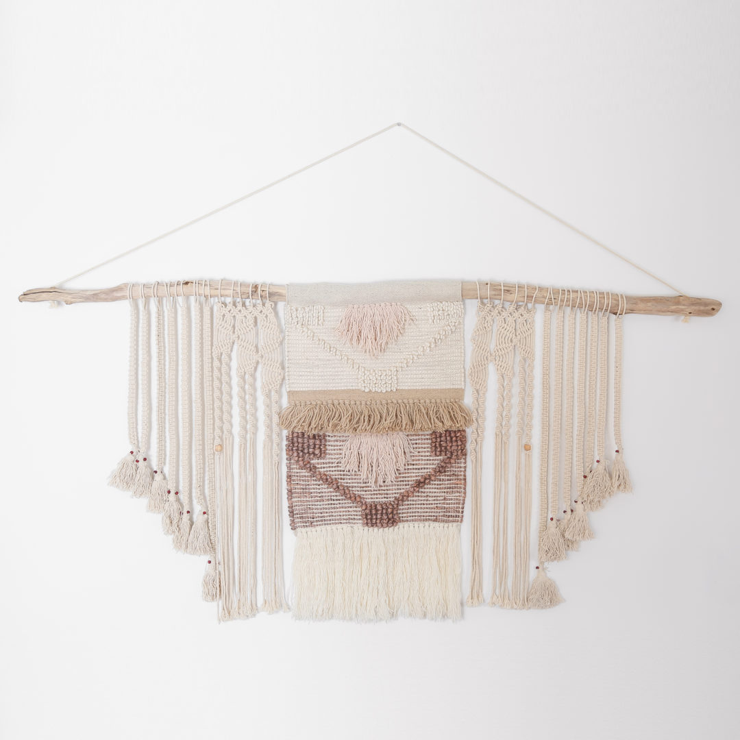 DIY LARGE DRIFTWOOD MACRAME WALL HANGING JustineCelina