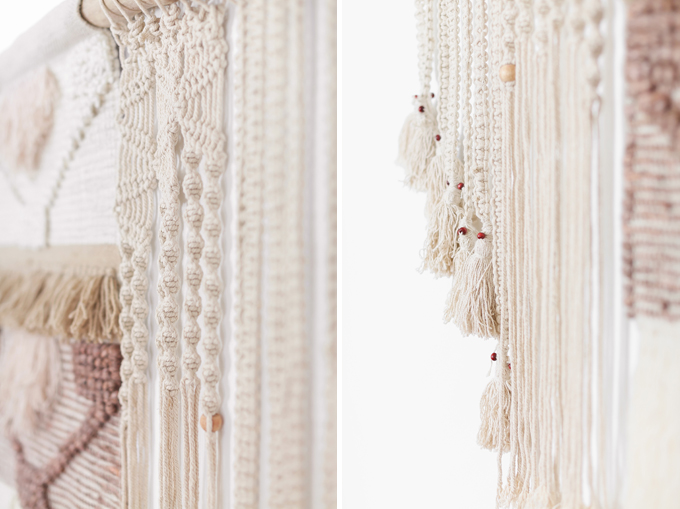 DIY | Large Driftwood Macrame Wall Hanging | How to Make a Large Macrame Wall Hanging for Less Than $50! // JustineCelina.com