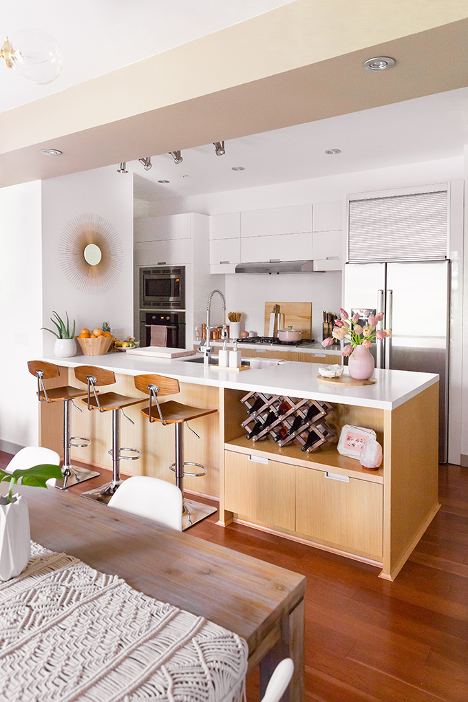 Dining Room / Bar / Kitchen Reveal in Partnership with HomeSense Canada | A Bohemian, Mid Century Modern Apartment in Calgary, Alberta, Canada // JustineCelina.com