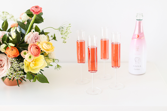 My 3rd Blogiversary + 10 Things I Learned in my Third Year of Blogging | Sparkling Rosé Wine in Modern Champagne Flutes | A Pantone Spring 2018 Inspired Birthday Celebration // JustineCelina.com