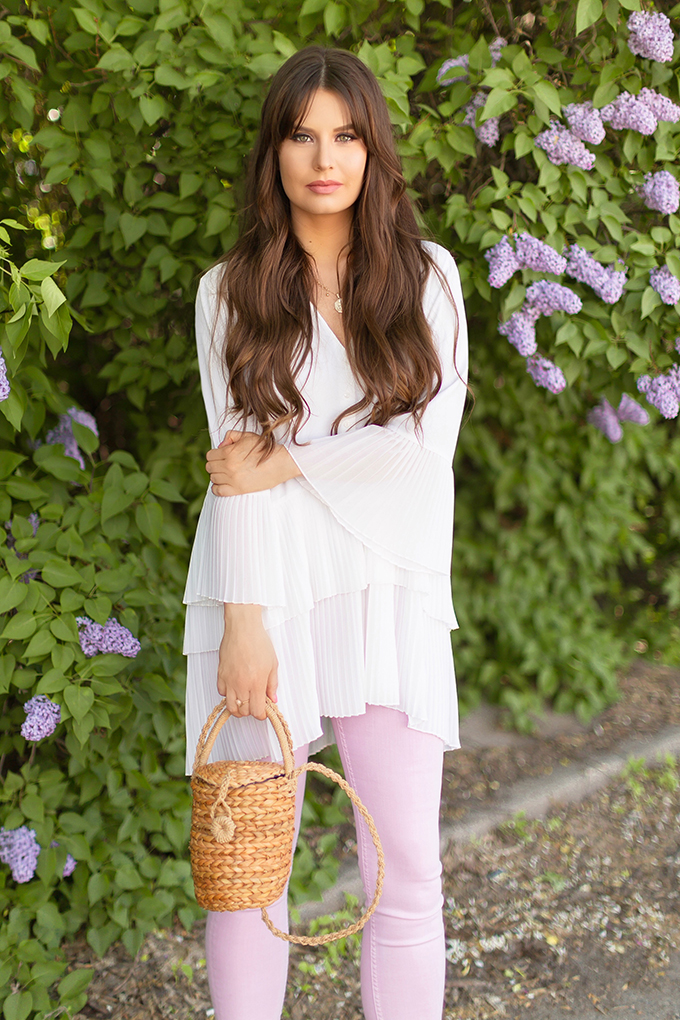 Spring 2018 Trend Guide | Lavender Love | Ruffled, Tiered Pleats | Calgary, Alberta Fashion Blogger // JustineCelina.com