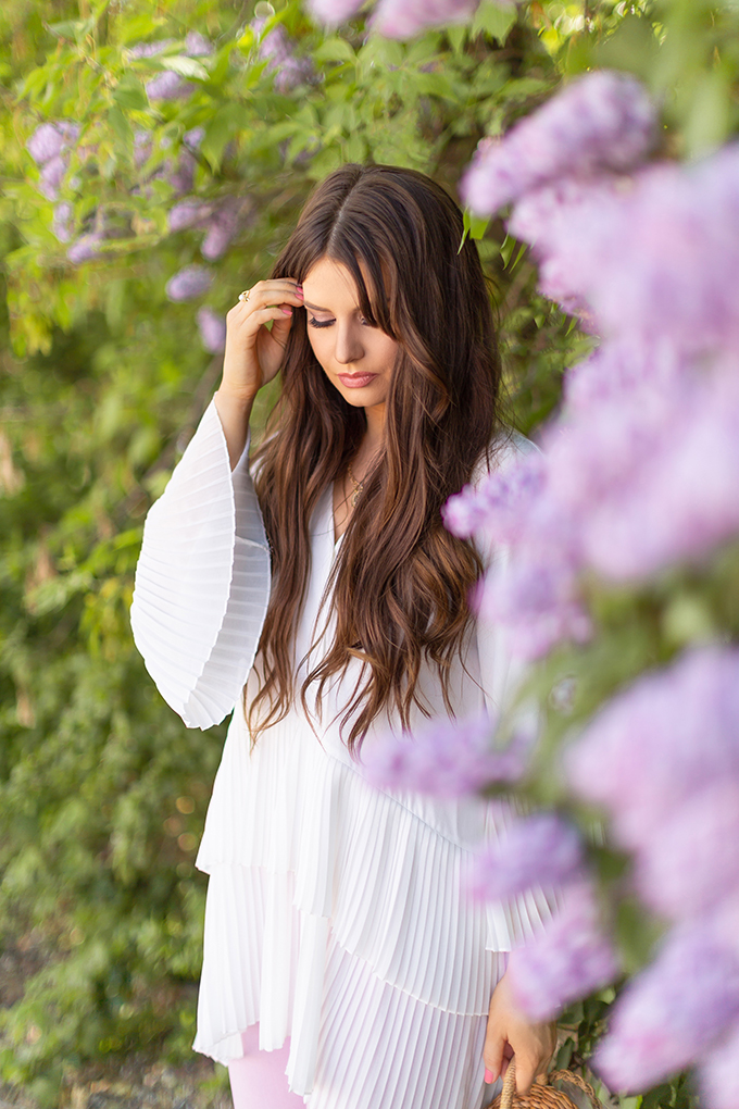 Spring 2018 Trend Guide | Lavender Love | Fluted Sleeves | Calgary, Alberta Fashion Blogger // JustineCelina.com