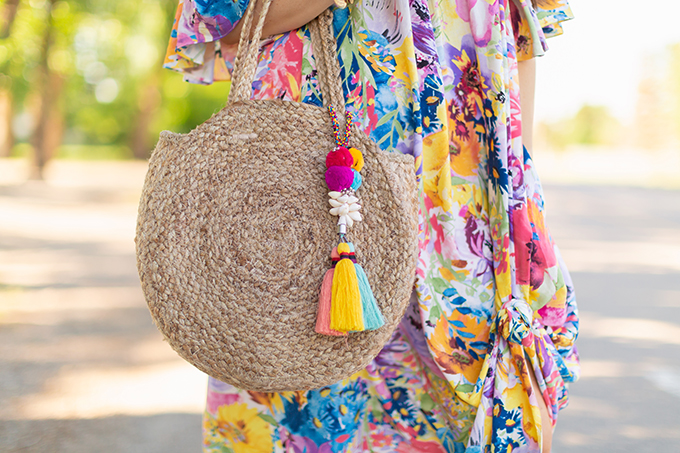 Summer 2018 Trend Guide | Flower Power | Summer 2018 Trends | How to Style Flowy Floral Dresses, Espadrilles and Circular Bags for Summer // JustineCelina.com