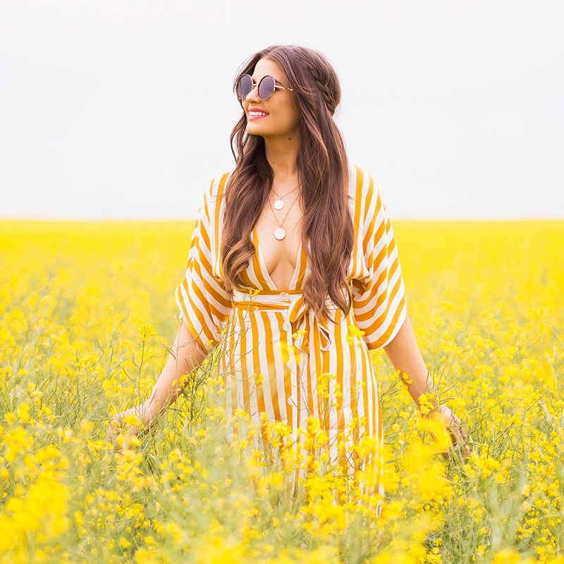 August 2018 Soundtrack | Alberta Fashion & Lifestyle Blogger | Field of Canola // JustineCelina.com