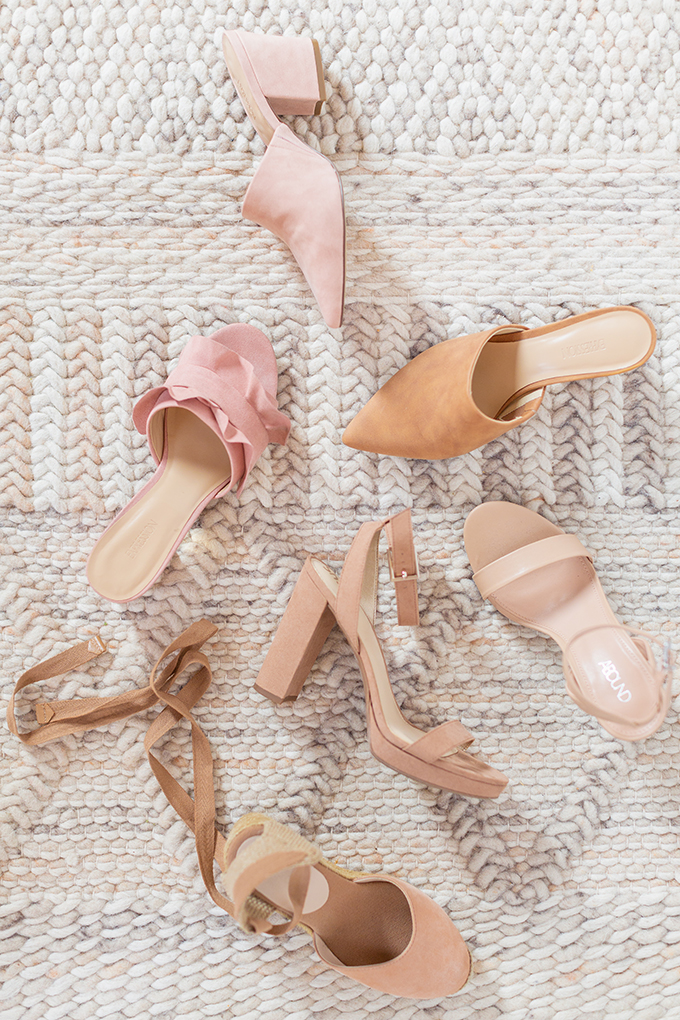 Transitional Shoe Guide | Summer to Autumn 2018 // The Best Shoes to Transition from Summer into Fall | Top Shoe Trends 2018 | Blush & Nude Palette // JustineCelina.com