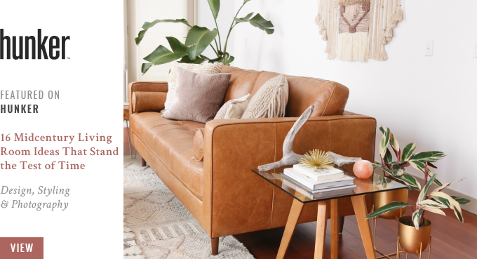 JustineCelin Space Refresh Living Room Reveal Featured on Hunker Home // JustineCelina.com