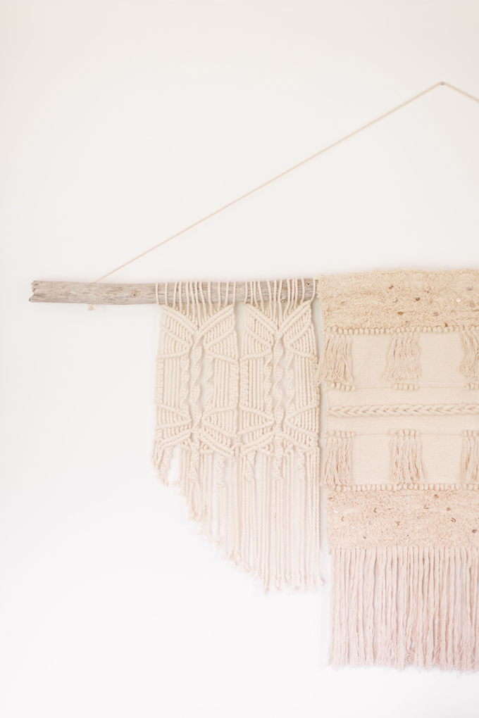 DIY | Modern Driftwood Macrame Wall Hanging  | How to Make a Large Macrame Wall Hanging for Less Than $70! | Macrame Wall Hanging Tutorial | Affordable Bohemian Wall Hanging DIY // JustineCelina.com