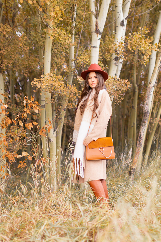 Casual Fall Style Staples | Casual Thanksgiving Outfit Ideas | Thanksgiving Outfit Ideas for Cold Weather | Canadian Thanksgiving Outfits | Casual Family Holiday Dinner Outfit Ideas | Family Thanksgiving Outfits | Bohemian Thanksgiving Outfit Ideas | Casual Boho Fall Outfit | The Best H&M Sweaters | The Best Flat Brimmed Hats for Fall 2019 | The best Chloe Faye Dupes | Brunette Woman Wearing a Casual Fall Thanksgiving Outfit | Calgary Fashion & Lifestyle Blogger // JustineCelina.com