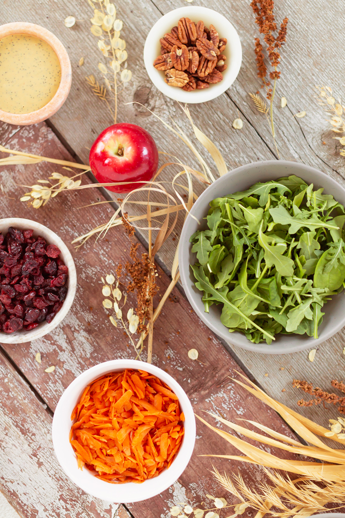 Fall Harvest Bowls with Creamy Poppyseed Dressing | A 30 minute #vegan meal made with seasonal produce and pantry staples | Harvest Grain Bowls | Warm Autumn Grain Bowl Recipe | Healthy Fall Salads | Delish Power Bowl | Easy Healthy Vegan Fall Recipes | Veggie Packed Buddha Bowl | Autumn Veggie Bowl | Fall Plant Based Recipes | Vegan Harvest Bowl Recipe | Fall Bowl Recipes | #glutenfree Harvest Bowl | How to Make Tahini Dressing | Creamy Nutritional Yeast Salad Dressing // JustineCelina.com