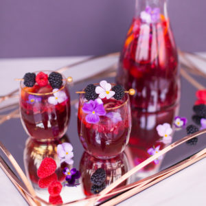 Violette Noir Berry Sangria | The Best Berry Sangria Recipe | Pinot Noir Sangria | Chambord Sangria Recipe | Red Sangria with Crème de Violette | Sophisticated Red Wine Sangria | The Best Berry Sangria for the holidays | Holiday Red Wine Sangria | Winter Berry Sangria Recipe | San Pellegrino Sangria | Black Raspberry Liqueur Sangria | Raspberry Sangria | Blackberry Sangria | Healthy No Added Sugar Sangria // JustineCelina.com