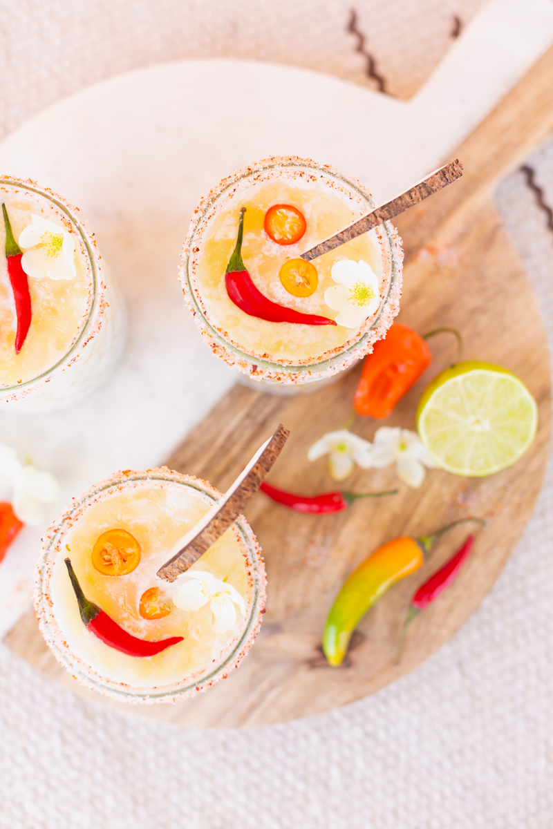 Creamy Coconut Mango Mezcalritas | Mango Margarita | Coconut Mango Margarita | Smoky Mezcal Cocktails | Mango Mezcal Margarita | Tajín Salted Rim | Mezcalerita Drink | Best Mezcal Oaxaca | Mezcal Margarita Recipe | Simple Mezcal Cocktails | Vegan Mezcal Cocktail | Oaxacan Mezcalrita Recipe | Mango Margarita Cointreau | Dairy Free Mango Coconut Cocktail | Refined Sugar Free Margarita | Calgary Cocktail Photographer and Stylist | Calgary Lifestyle, Food and Cocktail Blogger // JustineCelina.com