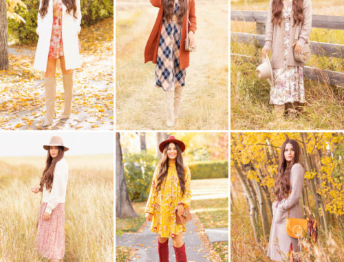 Early Autumn 2020 Lookbook | Tips for extending your summer wardrobe into autumn, innovative layering techniques, favourite retailers, cozy seasonal staple pieces and wearable trends incorporated into 6 relaxed, bohemian inspired looks suitable for a variety of climates | Boho Fall 2020 Outfit Ideas | How to Style Summer Dresses Into Fall | How do you transition summer clothes for fall | Top Summer / Fall Trends | Calgary Alberta Fashion & Lifestyle Blogger // JustineCelina.com